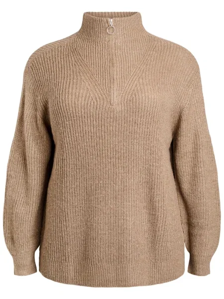 Zizzi Pulover Fllola cappuccino maro