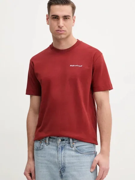 Тениска Marc O'Polo с принт бордо