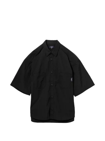 Košile s krátkým rukávem Comme Des Garçons Homme s krátkými rukávy s kapsami na rukávech černá