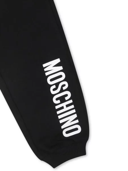 Spodnie dziecięce Moschino czarne