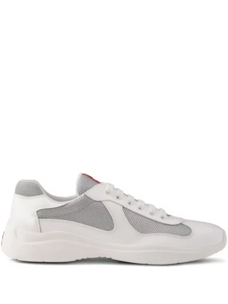 Sneakerși Prada plasă alb