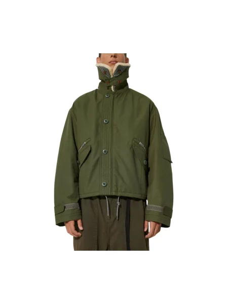 Kenzo kurtka Army Blouson przejściowa oversize zielony