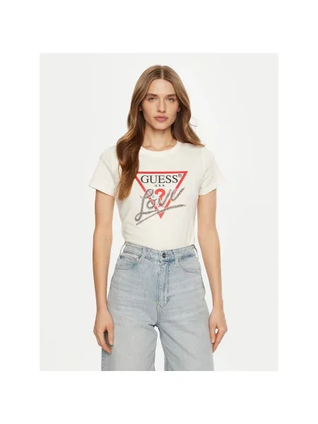 Guess Футболка Écru Regular Fit