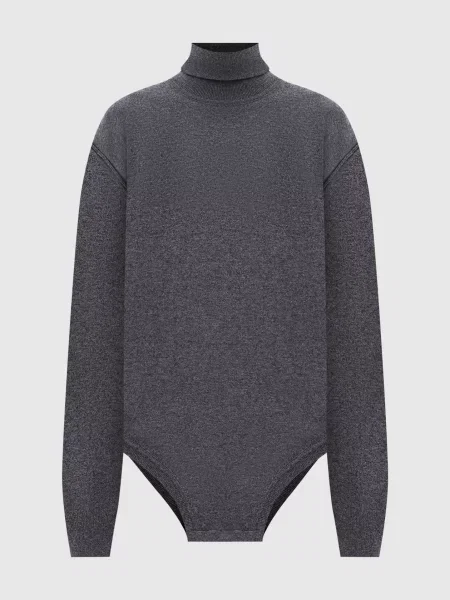 Боді з вовни і кашеміру Maison Margiela сіре