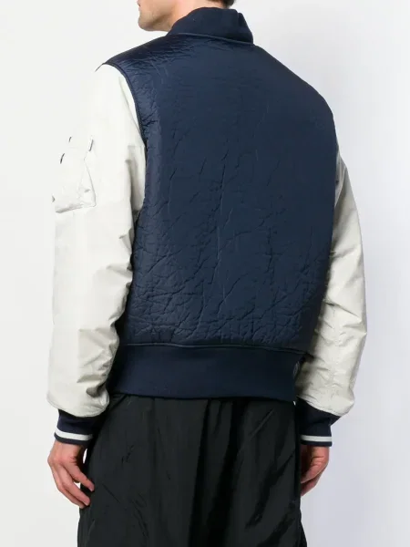 Geacă bomber Nike cu broderie albastru