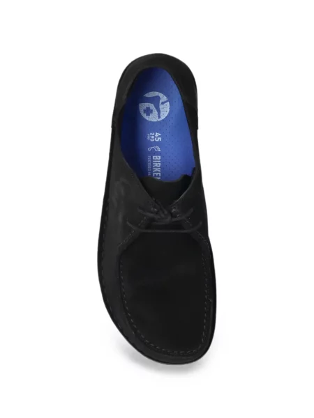 Σκαρπινια Birkenstock με κορδόνια σουέντ μαύρο