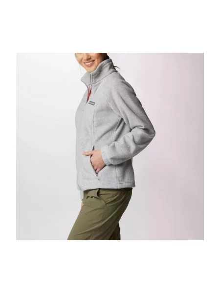 Mikina na zips Columbia sivá