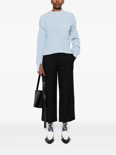 Cropp pantaloni Marni cu dungi negru