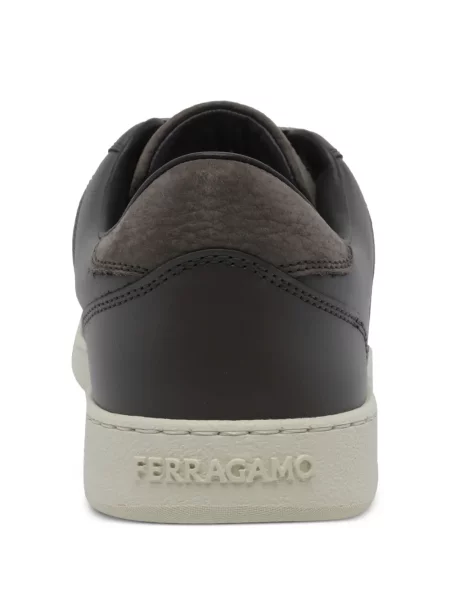 Sneakerși Ferragamo din piele maro