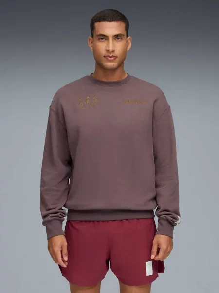 Трикотажный свитшот Puma фиолетовый