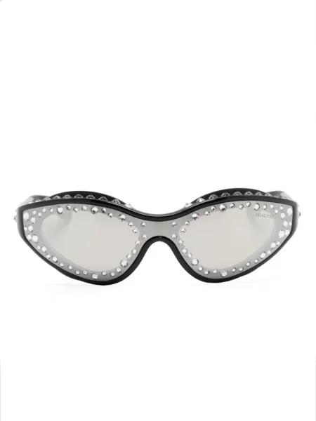Ochelari de soare Swarovski de cristal negru