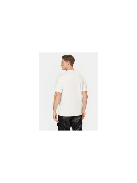 HUGO Majica Dostalgi Relaxed Fit bela