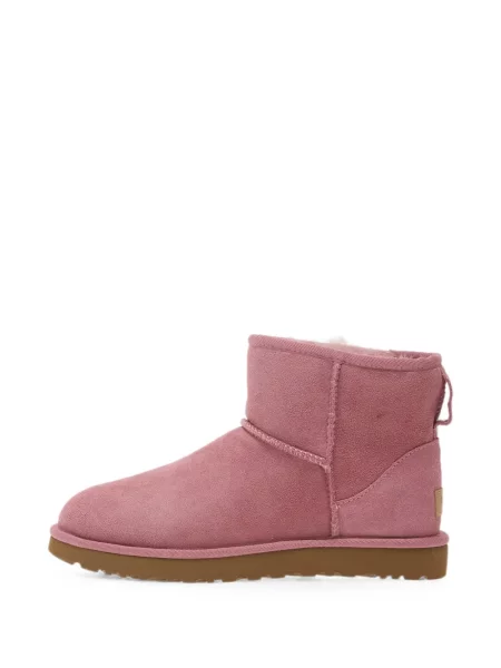 Cizme scurte Ugg din piele de căprioară clasici roz