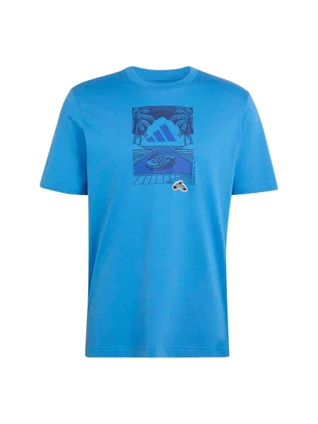 ADIDAS SPORTSWEAR Tricou funcțional SUMMER SLIDES RELAX / marin / regal albastru
