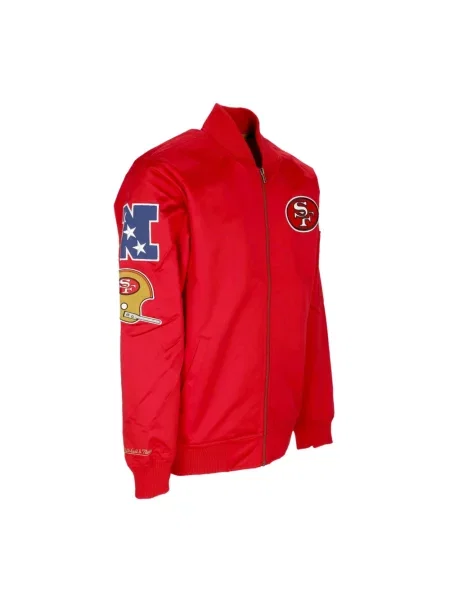 Lekki kurtka bomber Mitchell & Ness czerwony