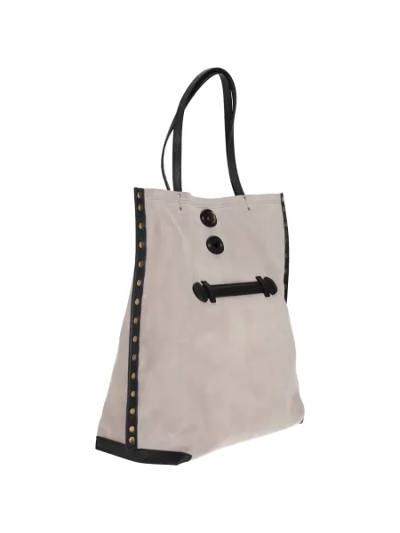 Torebka Zanellato z ćwiekami szara