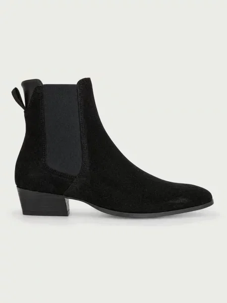 Gant боти челси дамски от велур Bassotte черно