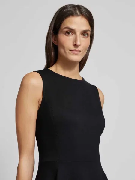 Sukienka biznesowa z mieszanki Lauren Ralph Lauren czarna