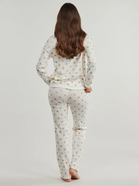 Pijamale Petit Bateau alb