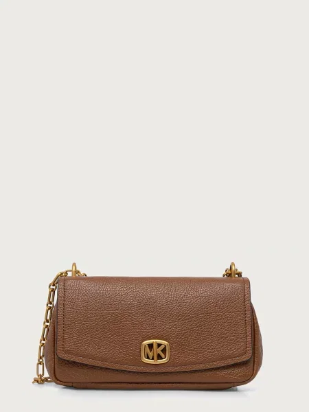 MICHAEL Michael Kors crossbody kabelka kožená BRYANT hnědá