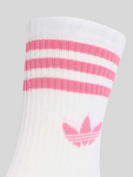 Skarpety z nadruk z logo Adidas Originals białe