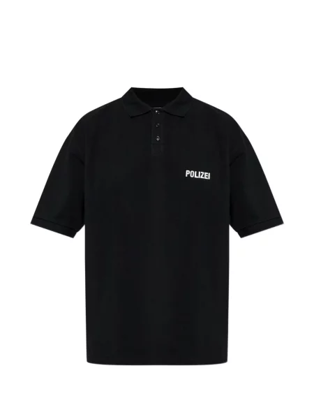 Polo Vetements scurt negru