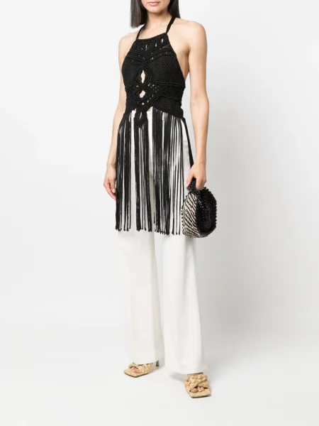 Vestă Alberta Ferretti tricotate negru