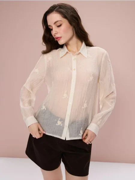 Жаккардовая рубашка Sinsay