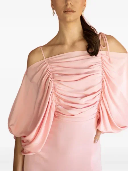 Rochie Rodarte de mătase de costum roz