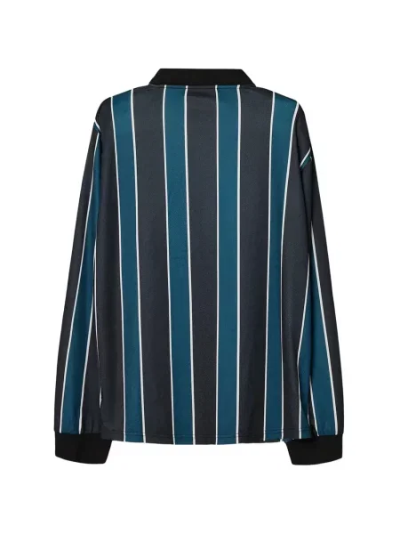 Lung tricou polo A-cold-wall* cu dungi negru