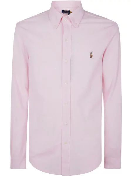 Ριγέ polo Polo Ralph Lauren με κέντημα μπλε