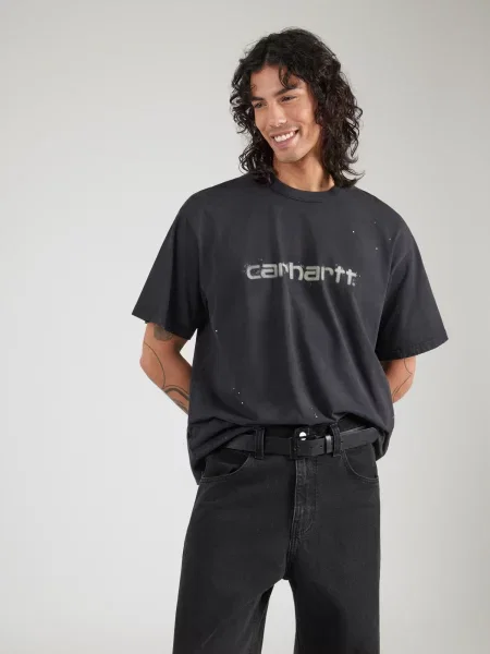 Carhartt WIP Tričko Painter sivá čierna
