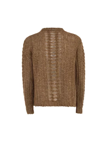 Dzianinowy sweter Herno brązowy