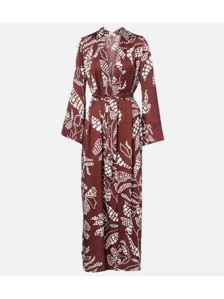 Rochie Poupette St Barth cu imagine maro