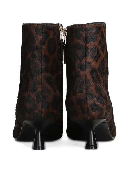 Botine Bibi Lou cu imagine cu imprimeu animal print maro