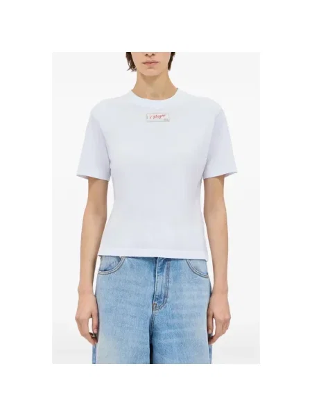 Koszulka Msgm z logo biała