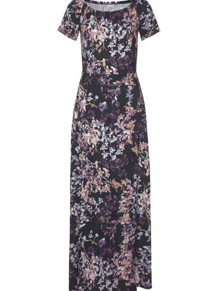 VIVANCE Letní šaty mix barev černá