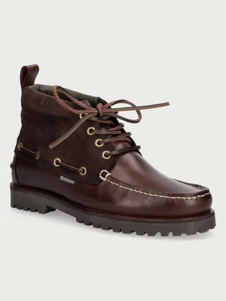 Barbour ghete pentru bărbați din piele Harle maro
