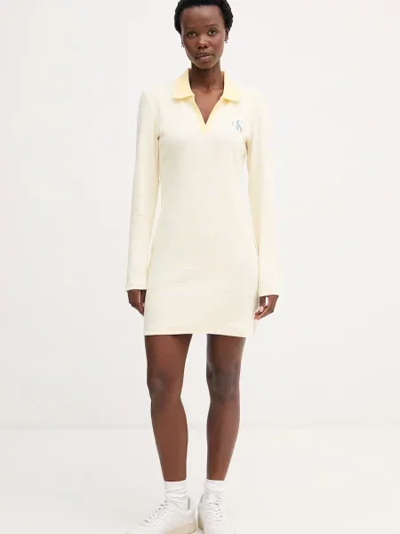 Calvin Klein Jeans Rochie galben