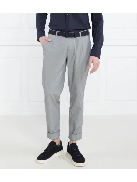 BOSS BLACK Pantaloni | cu adaos de in negru