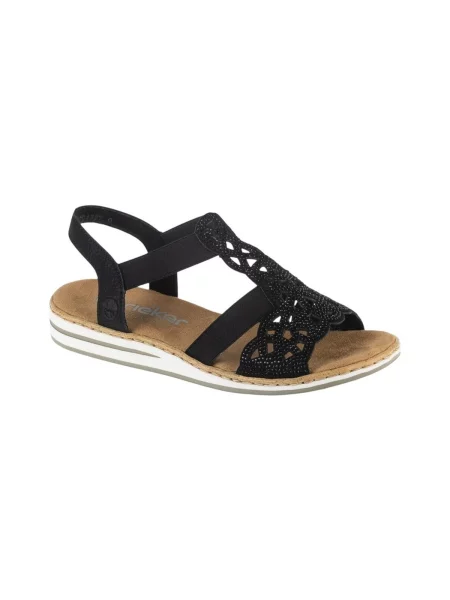 Rieker Sandale cu baretă negru
