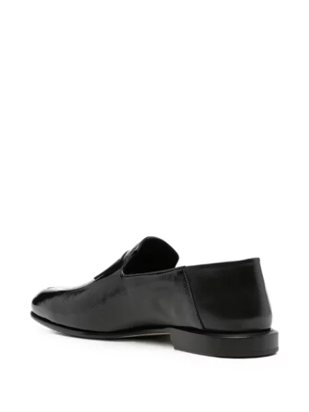 Pantofi loafer Givenchy din piele cu autograf negru