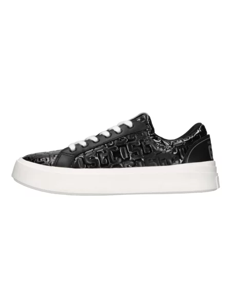 Lakierowane sneakersy Gcds skórzane czarne