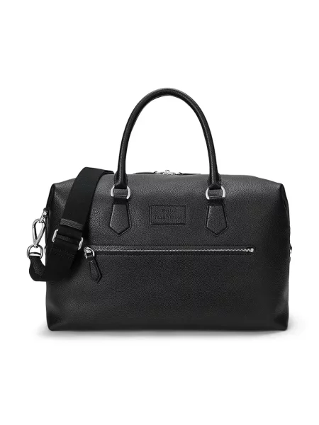 Usnjena torba Polo Ralph Lauren x x cm črna