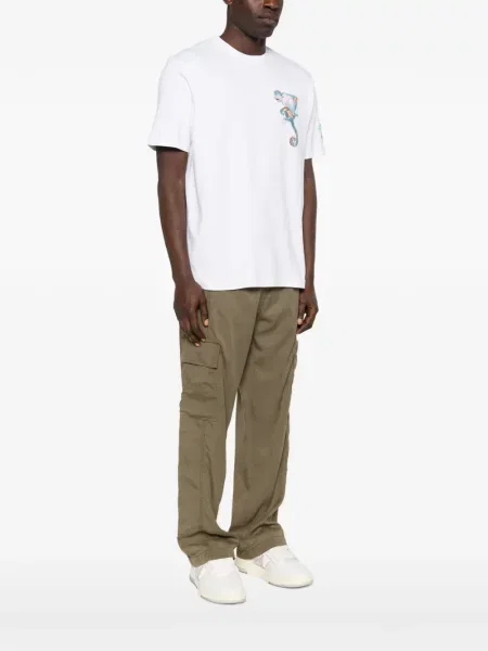Tricou Iceberg cu broderie alb
