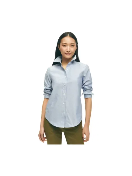 Koszula Brooks Brothers z twillu niebieska