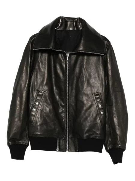Kurtka skórzana Rick Owens czarna