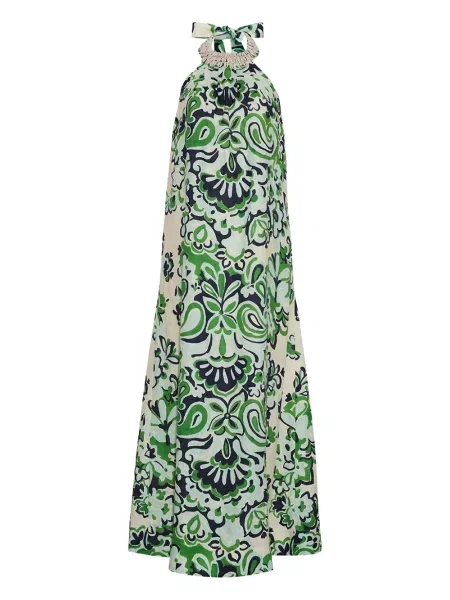 Костюм макси рокля Cara Cara с принт с пейсли десен