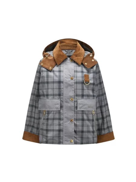 Barbour Kurtka Carnforth Z Odpinanym Kapturem blau szara