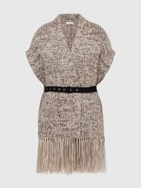 Кардиган Brunello Cucinelli бежевий